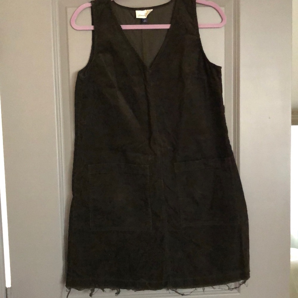 Corduroy shift dress